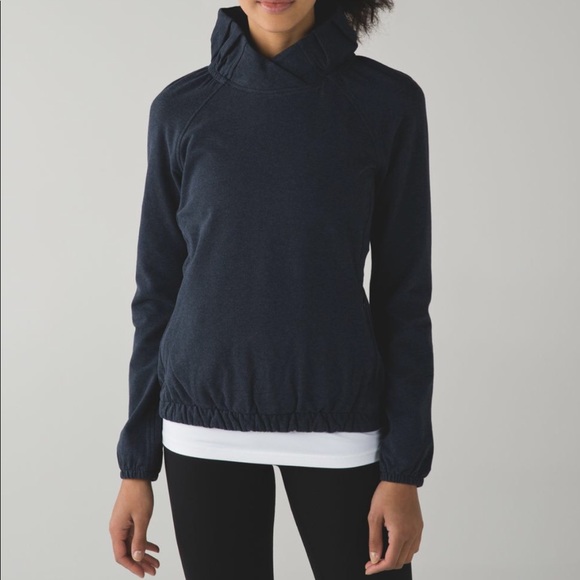 lululemon athletica Tops - Lululemon After All Pullover, Heathered Naval Blue, NWOT
